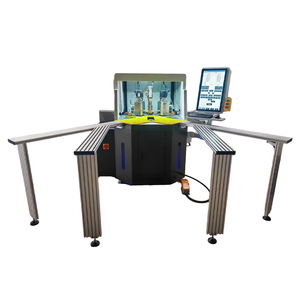 Machine de sertissage d'angle CNC 10 axes en aluminium, machine de jonction d'angle automatique à 4 têtes pour profilés de fenêtres et de portes - Product Image 1