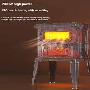 Портативный бытовой нагреватель, реалистичный электрический камин, Нагреватель пламени, плита для гостиной, спальни - Product Image 2