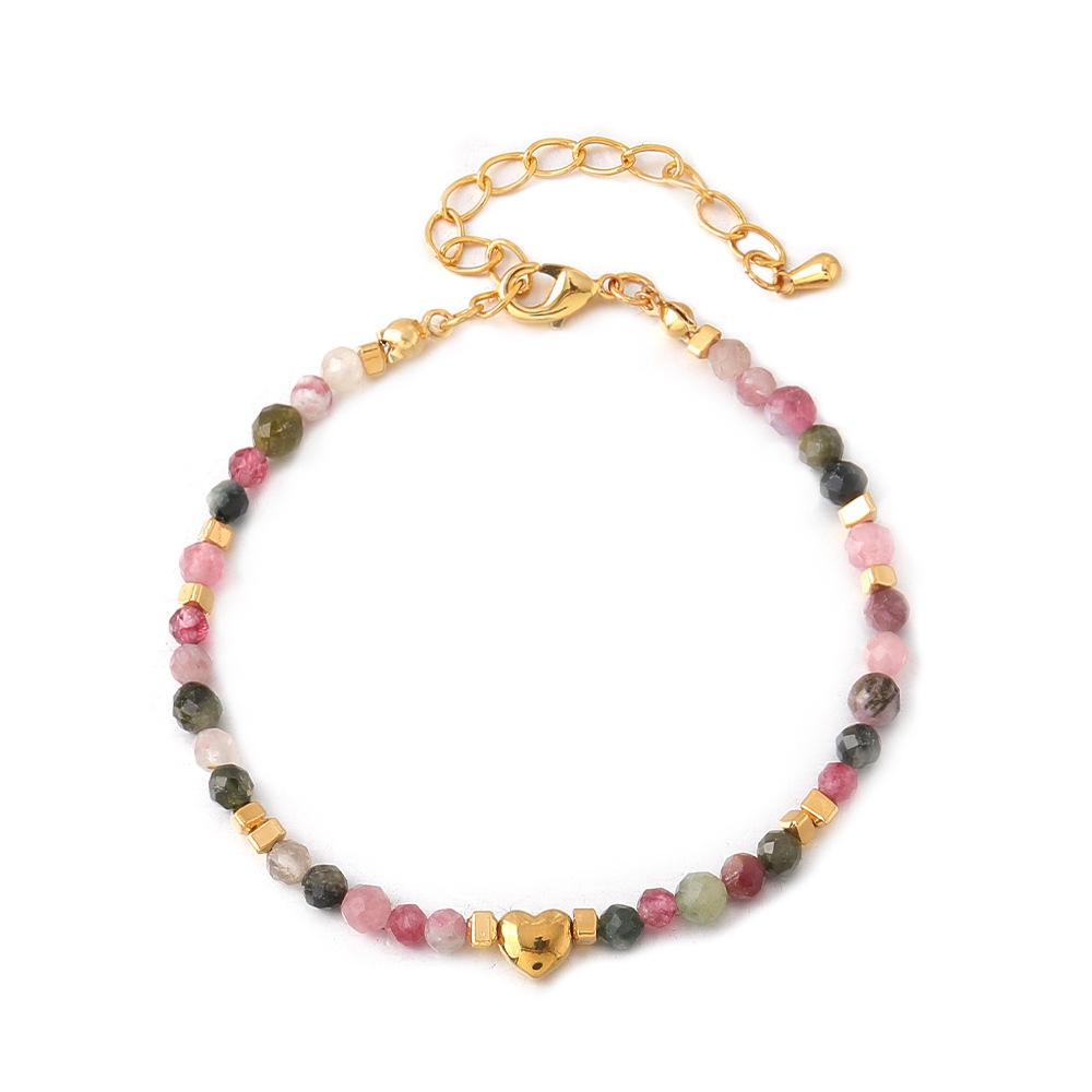 Heart Tourmaline Bracelet XL-324J-1