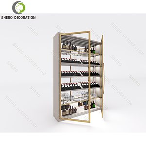 Tùy chỉnh treo tường rượu vang Giá rượu tủ trưng bày nhà hàng rượu cửa hàng kệ - Product Image 6