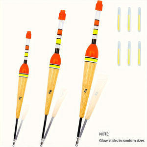 Flotteurs de pêche 3g 5g 8g Flotteurs en bois de balsa avec bâtons lumineux pour matériel de pêche en eau salée - Product Image 2
