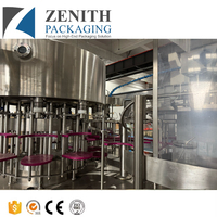 Machine de remplissage automatique de boissons gazeuses en canettes/bouteilles, ligne de production de bière, de soda et d'eau pour canettes en PET et en verre
