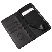 Étui en cuir PU grainé de haute qualité pour Google Pixel 11 10 9 8 7 6 5 4 Series, avec support magnétique et fonction portefeuille, pour affaires