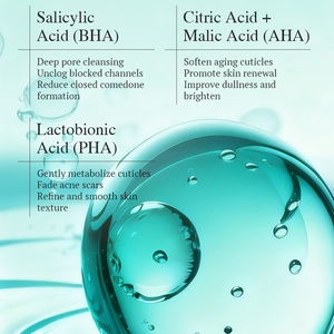 Sérum pour le visage KORMESIC 35 ml AHA BHA PHA, marque privée, OEM personnalisé, anti-acné, essence pour peaux sujettes à l'acné, sérum éclaircissant pour le visage - Product Image 3