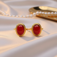 Bague en argent 925 certifiée, grand carat, véritable ambre naturel de la Baltique, élégante, ajustable, ouverte, cadeau de la Saint-Valentin, bijoux pour femmes