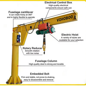 Fabrieks prijs 5t 10t 15t 20t kolomkraan elektrische draadloze bediening jibkraan 5 ton voor het hijsen van materiaal - Product Image 2