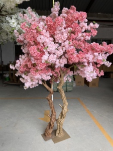 D315 Albero di Ciliegio Artificiale <span class=keywords><strong>Rosa</strong></span> e Bianco Personalizzato, Ultima Novità Virale su TikTok per Decorazioni Interne - Product Image 2