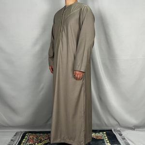 Túnicas de caftán turco de estilo nacional de Oriente Medio HJ EMMR03, venta al por mayor, Thobe Jubba árabe, <span class=keywords><strong>Alharamain</strong></span> para hombres - Product Image 4