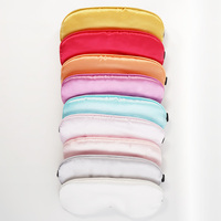 Ensemble cadeau de marque privée, masque pour les yeux en satin écologique tendance, réglable, doux pour la peau, masque de sommeil en soie de mûrier, sans danger pour les extensions de cils, chambre à coucher