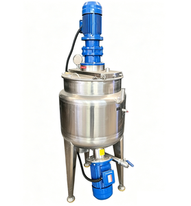 Cuve de mélange chauffante à double enveloppe de 100 litres en acier inoxydable avec agitateur pour shampoing et détergent, homogénéisateur - Product Image 5