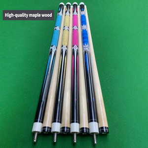 Gậy bi-a đầu 13mm, bán buôn từ nhà máy, chất lượng cao, khớp nối 1/2, dài 57 inch, hỗ trợ tùy chỉnh họa tiết và kích thước đầu gậy. - Product Image 2