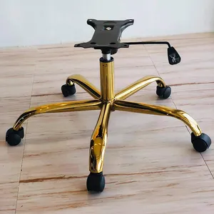 Office Chair Base Parts Iron Steel 5 Five Star Chromed Furniture Frame Computer Chair Legs Base for Swivel Chairs