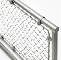 Filet de sécurité décoratif flexible en treillis de câble galvanisé en acier inoxydable, tressé, transparent, sans bords tranchants, pour villa, centre commercial, loft
