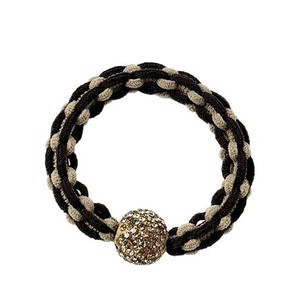 Rhinestone Braided Hair <b>Ties</b> High Elasticity Nylon Weaving Casual Headdress White Light <b>Brown</b> Dark <b>Brown</b> Black - Product Image 5
