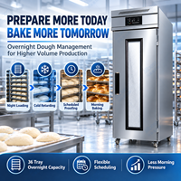 Nouveau Réfrigérateur-émaillonneuse professionnel pour boulangerie, facile à utiliser, pour la cuisson artisanale et commerciale du pain et des pizzas