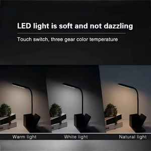 Laimoda Hot Bán 10W 15W Từ Tính Không Dây Sạc Pad Với Cảm Ứng Chuyển Đổi Linh Hoạt LED Cạnh Giường Ngủ Với Chủ Bảng Đèn Bút Chủ - Product Image 6