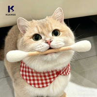 Jouet interactif pour chat en coton infusé de catnip, pour le nettoyage des dents et la consommation d'énergie