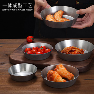 Stainless Steel Kimchi Dish Round 304 Grade Food Safe For Hotel Party Use - Product Image 3