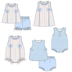 Abbigliamento Smock per Bambini all'Ingrosso, <span class=keywords><strong>Vestiti</strong></span> Floreali Primaverili ed Estivi per Bambine - Product Image 1