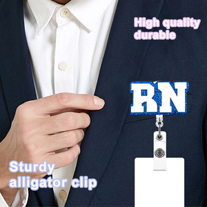 Beliebte Bling Acryl Hartplastik einziehbare Abzeichen Rollen <span class=keywords><strong>Medical</strong></span> Bearable Letters-Shaking Zubehör - Product Image 4