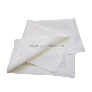 Servilleta de lino natural con <span class=keywords><strong>dobladillo</strong></span> ancho de 1,5 "y esquinas ingleteadas - Product Image 2