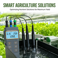 Analyseur de qualité de l'eau multi-paramètres IoT 6-en-1 du fabricant, testeur pH DO EC ATC en plastique OEM pour l'aquaculture et les exploitations agricoles intelligentes