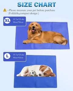 Tapis rafraîchissant pour chien avec fonction lit pour animaux de compagnie, design imprimé moderne - Product Image 3
