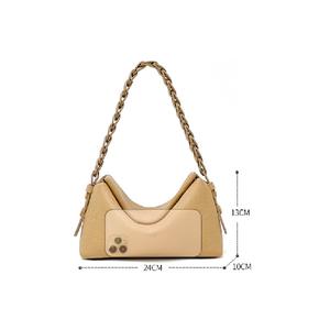 Borsa da <span class=keywords><strong>donna</strong></span> in pelle di vacchetta con primo strato nuova borsa a tracolla a spalla in tessuto di nicchia semplice borsa con cuscino di temperamento alla moda - Product Image 2