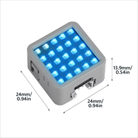 Kit de développement M5stack Atom-matrix V1.1 Esp32-pico-d4, IMU Bmi270, LED RVB 5x5, IR Tx, Wifi, Bouton programmable, Module IoT
