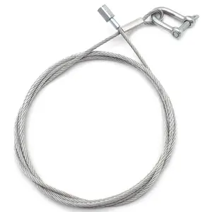 3.0mm paslanmaz çelik tel römork çekme kablosu ile galvanizli D pranga - Product Image 1