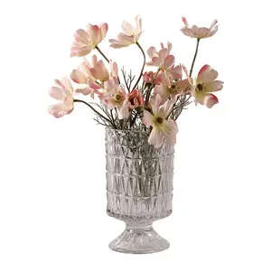 Işık lüks şeffaf cam vazo süsler oturma odası yüksek değer ins hidroponik çiçek düzenleme Internet ünlü