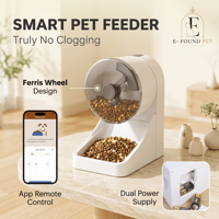 Distributeur automatique intelligent et élégant pour animaux de compagnie, étanche, durable, 3L, à gravité, avec contrôle WiFi via application, batterie rechargeable, pour chat (forme carrée)