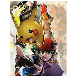 YQ Nuevas Decoraciones de Anime Japonés, Tableros de Arte de Pokémon, Tarjetas Coleccionables, Papel de Arte para Fans, Tarjetas de Pokémon para Fans Familiares, Juguetes - Product Image 1