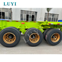 Semi-remorques squelette LUYI à 2/3/4 essieux pour le transport de conteneurs en port et en terminal