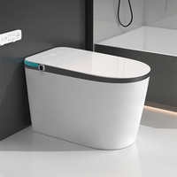 Toilette intelligente moderne de luxe avec désodorisation de bidet et fonctions sans réservoir de télécommande avancée et de chauffage de siège