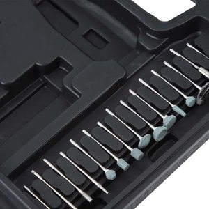 Chuyên nghiệp 12V công cụ quay <span class=keywords><strong>Kit</strong></span> 60 cái 12000 vòng/phú<span class=keywords><strong>t</strong></span> điện khắc với chống trượ<span class=keywords><strong>t</strong></span> Grip để đánh bóng khắc điện công cụ - Product Image 6