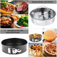 Edelstahl-Dampfgarkorb-Set für Schnellkochtöpfe 5, 6, 8 Qt