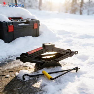 シザーリフトジャッキ 溝付き安定型 1トン ユニバーサル油圧リフト 車用シザージャッキ - Product Image 4