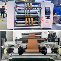 Machine de découpe et de rembobinage de papier en rouleau géant enduit de PE, pour l'emballage alimentaire - Vente chaude