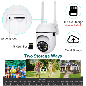 Caméra réseau intérieure, double antenne, caméra <span class=keywords><strong>IP</strong></span> intelligente PTZ sans fil, vision nocturne, Wifi 1080P, caméra de sécurité domestique, caméra de surveillance - Product Image 2