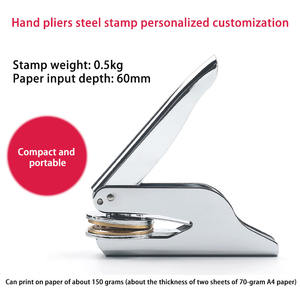 Sceau commun de <span class=keywords><strong>notaire</strong></span>, pince à main, gravure et gaufrage publicitaires, conception personnalisée, vente en gros, pour usage de bureau - Product Image 4