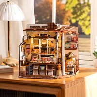 Robotime Rolife Puzzles en bois 3D Jouets faits à la main Cadeaux DG174 Maison miniature en chocolat de Henry DIY