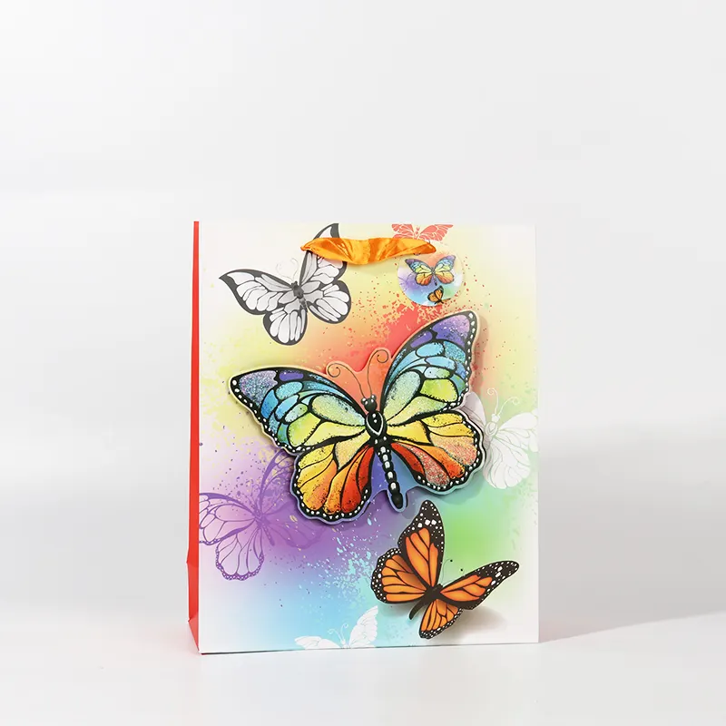 Bán buôn tùy chỉnh Kraft kẹo túi dễ thương phim hoạt hình bướm túi quà tặng sinh nhật đảng kỳ nghỉ món quà Bọc Túi