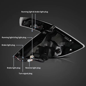 ไฟท้ายรถยนต์ LED ชุดไฟท้าย ไฟท้ายแบบ DRL พร้อมไฟเลี้ยว Sequential สำหรับรถยนต์ Honda Civic Hatchback/Type R รุ่นที่ 10 ปี 2018-2022 - Product Image 4