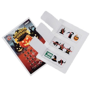 Multi Shape Pull <b>Cards</b> Printing Custom Digital Design Enhancing Your Holiday Promotions Pull Tab Tickets - Product Image 5