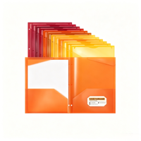 Carpeta de Presentación de Documentos de PVC con Ranura para Tarjetas de Visita, Personalizable en Tamaño, con Grabado en Relieve o Bajo Relieve, Material PP