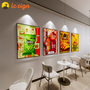 A1 A2 A3 A4 menu lightbox Poster mỏng quảng cáo ánh sáng Hộp khung hiển thị LED quảng cáo hộp Đèn - Product Image 2