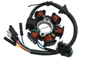Bobine de magnéto de moto pour CD 100 Deram 110 <span class=keywords><strong>YX</strong></span> <span class=keywords><strong>125</strong></span> 6 pôles Ensemble de stator - Product Image 4