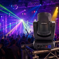 iTOPLITE - Luz Móvil de Cabeza LED de 150W para Escenario, 18 Prismas, DMX512, Iluminación de Color Cambiante para Bodas, Clubes y Escenarios