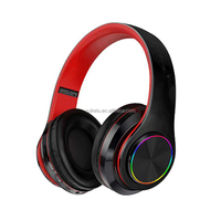 Casque audio B39 filaire et sans fil BT 5.1 pliable pour usage quotidien décontracté, casque stéréo Hifi RGB avec fente pour carte TF